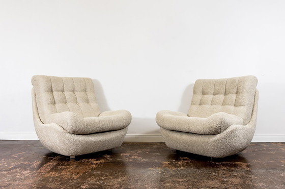 Image 1 of Space Age, Atlantis Lounge Chairs, Ehemalige Tschechoslowakei, 1970er Jahre, Satz von 2