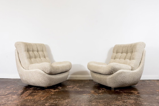 Image 1 of Space Age, Atlantis Lounge Chairs, Ehemalige Tschechoslowakei, 1970er Jahre, Satz von 2