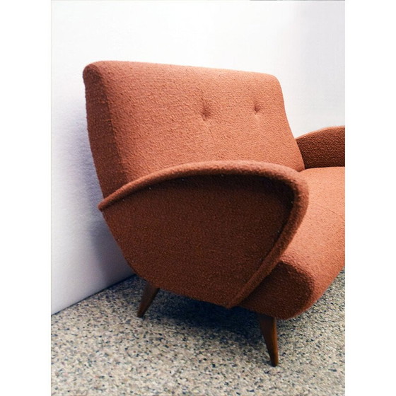 Image 1 of Mid Century Italienisches Dreisitzer-Sofa, 1950er Jahre