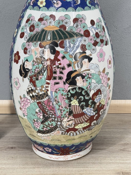 Beeindruckende große japanische Vase