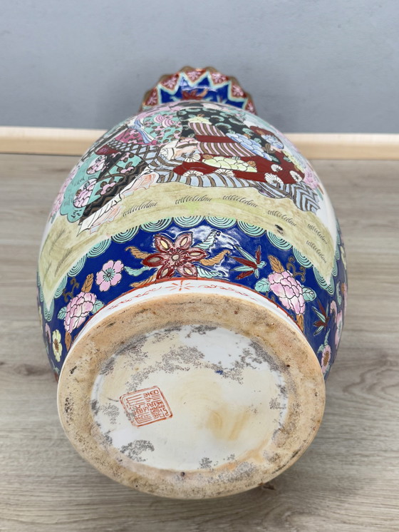 Image 1 of Beeindruckende große japanische Vase