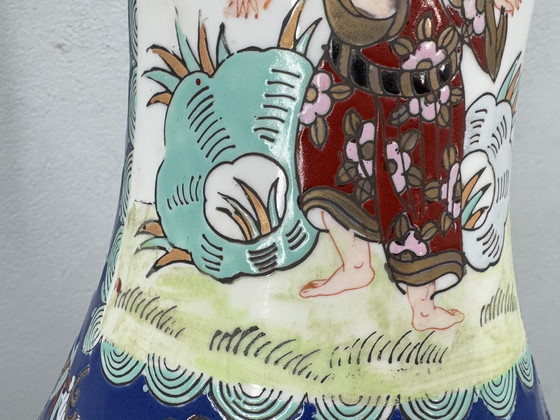 Image 1 of Beeindruckende große japanische Vase