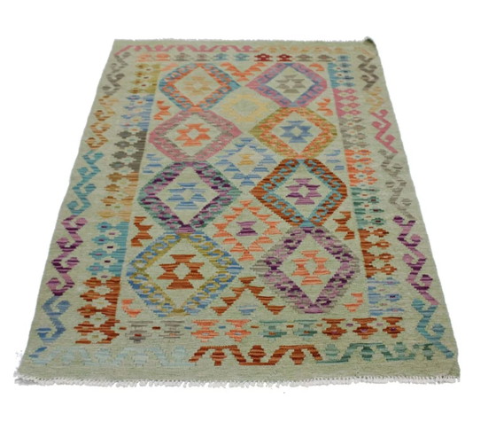 Image 1 of Original Old Style Kelim Afghan 148 X 102 Cm Top Zustand