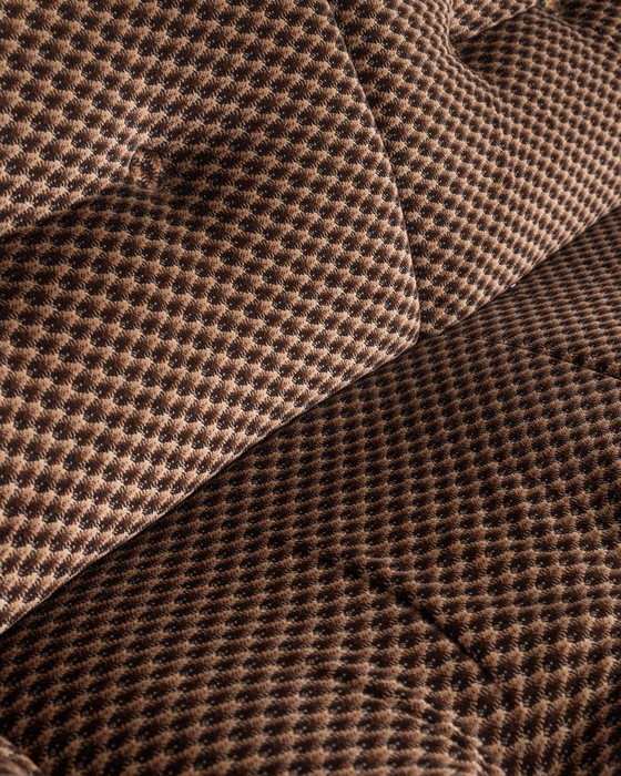 Image 1 of Wohnzimmersofa und ein Paar 70er-Jahre-Sessel mit italienischem Design-Stoff