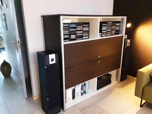 Hülsta Cima Tv-Schrank in Off-white und Eiche Choco, Designitem.