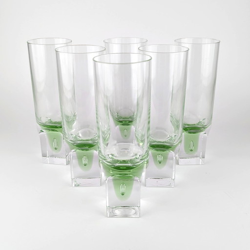 6xVintage Longdrink Gläser