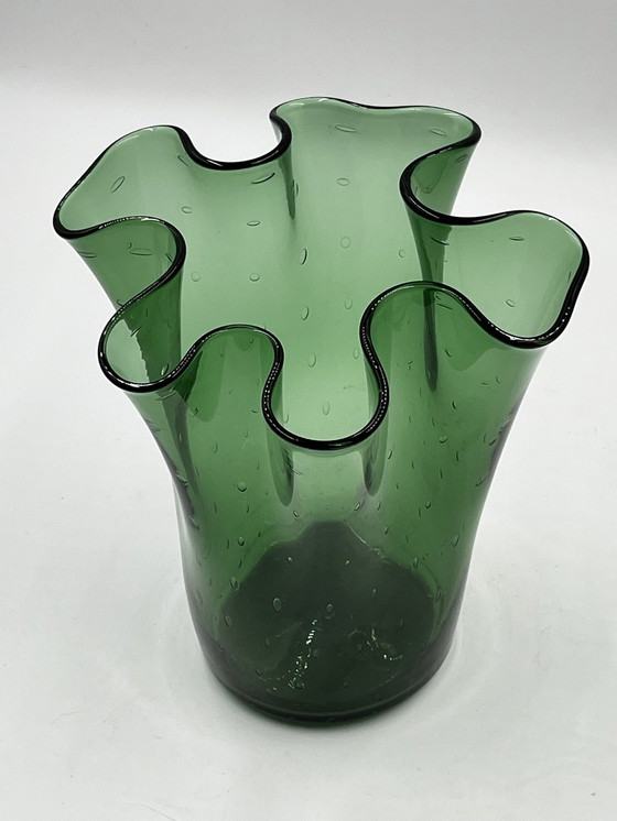 Image 1 of Vase Taschentuch Aus Empoli-Glas