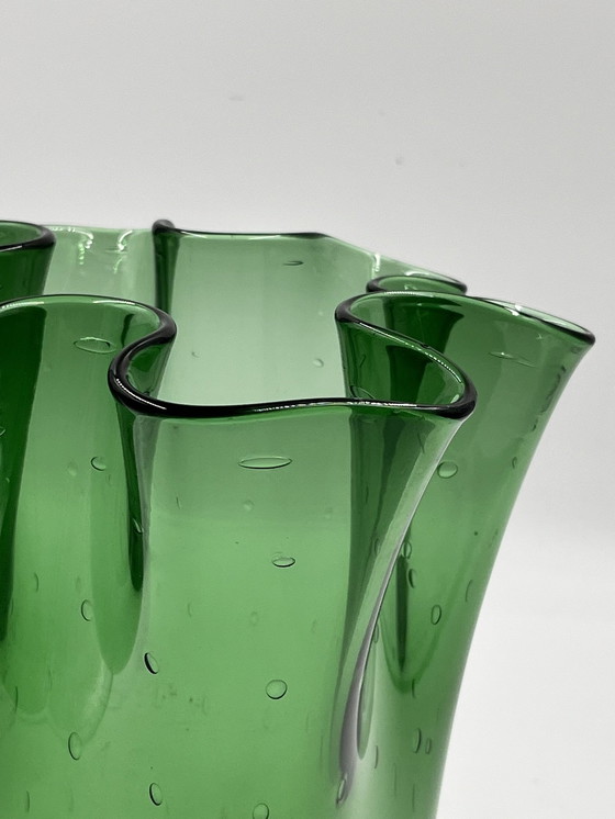 Image 1 of Vase Taschentuch Aus Empoli-Glas