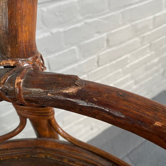 Image 1 of Barwagen aus Rattan und Bambus, 2 Etagen, Italien 1960