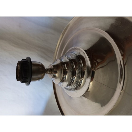 Image 1 of Paar Lampenfüße aus poliertem Aluminium, 1990