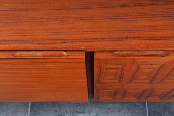 Image 1 of Außergewöhnliche Musterring-Credenza aus Palisanderholz