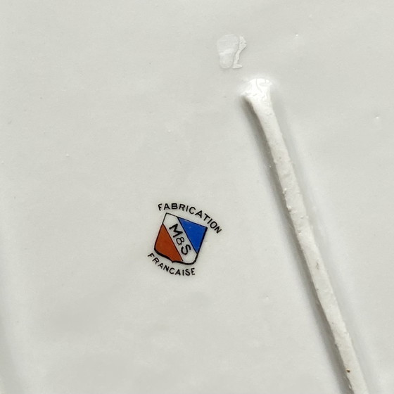 Image 1 of Servierplatte Oval M Und S Berry Kleine Blumen Und Vergoldung Altes Porzellan Limoges Frankreich