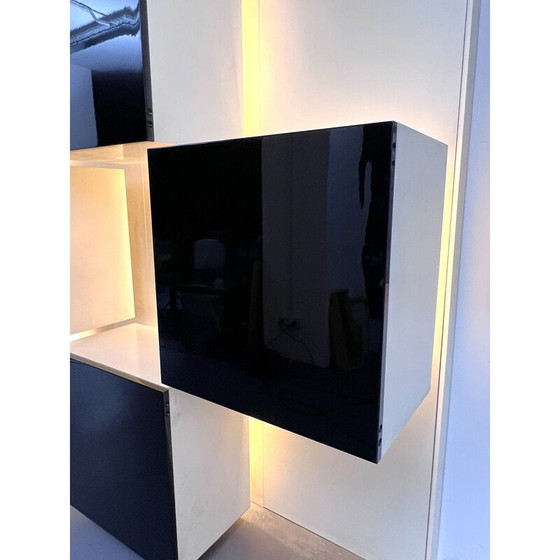 Image 1 of Vintage Bücherregal aus Holz von Roberto Monsani für Acerbis, Italien 1970er