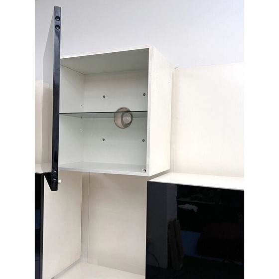 Image 1 of Vintage Bücherregal aus Holz von Roberto Monsani für Acerbis, Italien 1970er