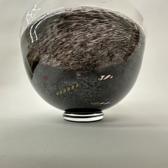 Image 1 of Glasvase "Satellite bowl" von Bertil Vallien für Kosta Boda, Schweden 1990