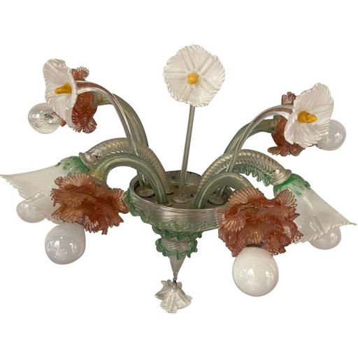 Klassische Wandleuchte aus Muranoglas, 1960er Jahre