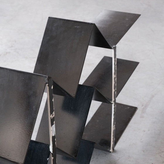 Image 1 of Vintage Bücherregal aus gebogenem Stahl, Frankreich 1960