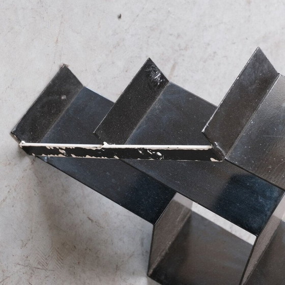 Image 1 of Vintage Bücherregal aus gebogenem Stahl, Frankreich 1960