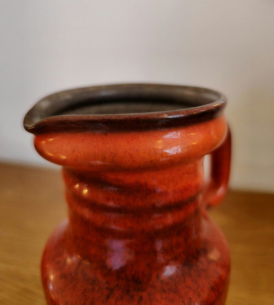 Image 1 of Orange Vase Vase Ohrvase Jaap Ravelli 1960er Jahre