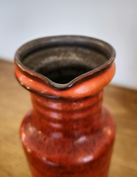 Image 1 of Orange Vase Vase Ohrvase Jaap Ravelli 1960er Jahre