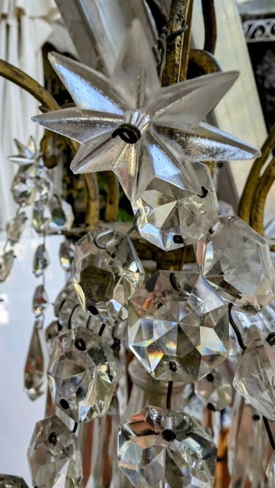 Image 1 of Französisch Cristal Käfig 1800s Kronleuchter