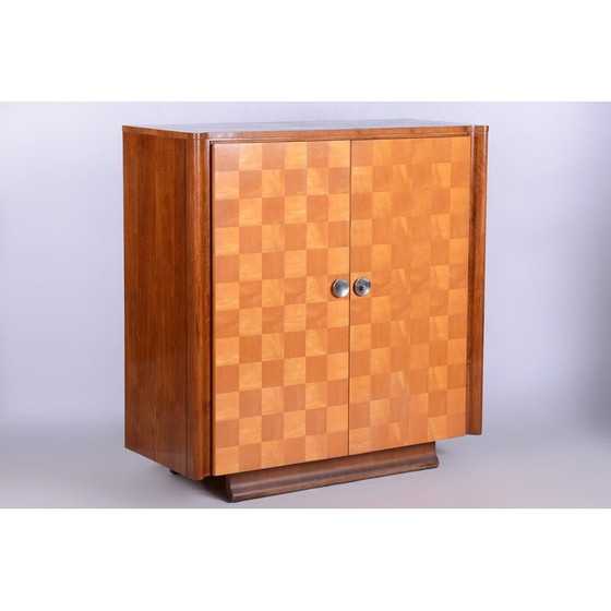 Image 1 of Vintage Art Deco Schrank in Ahorn und Nussbaum von J. Halabala für Up Zavody, Tschechoslowakei 1930