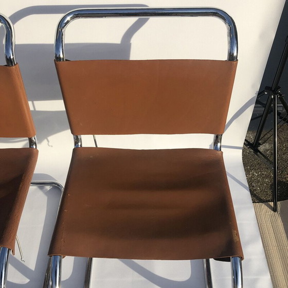 Image 1 of Paar Esszimmerstühle Ludwig Mies Van Der Rohe MR10 Vintage 1960er Jahre