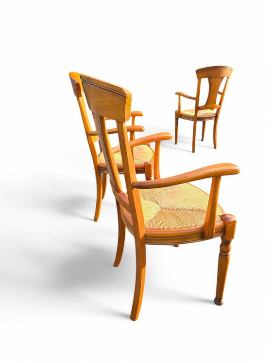 Image 1 of Set Von 6 Stühle - Sessel Im Provenzalischen Stil