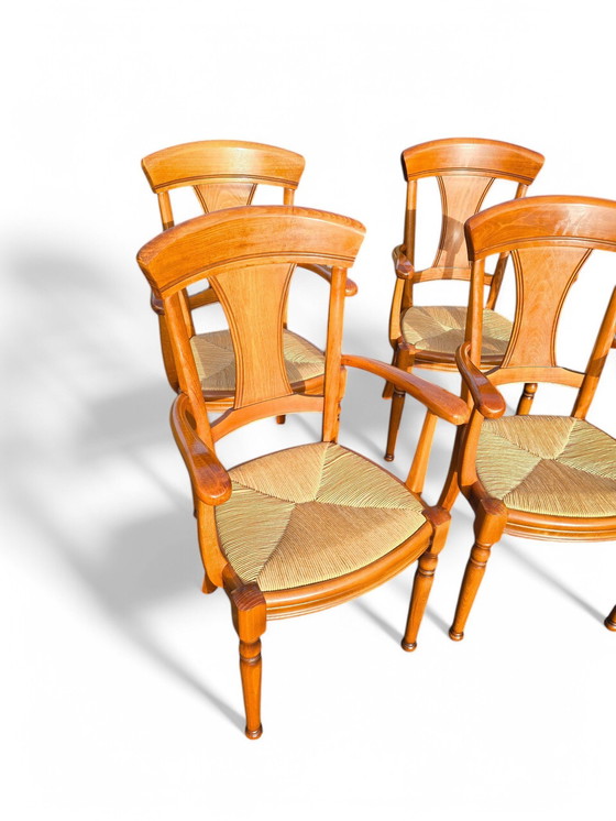 Image 1 of Set Von 6 Stühle - Sessel Im Provenzalischen Stil