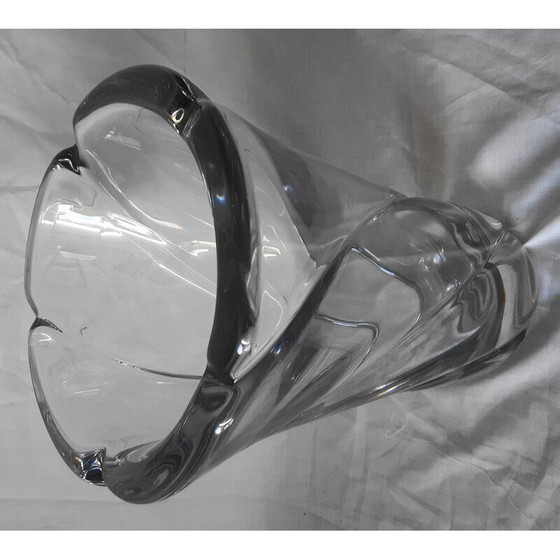 Image 1 of Gegossene Kristallvase von Daum, 1960