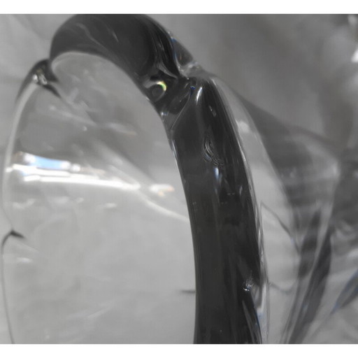 Gegossene Kristallvase von Daum, 1960