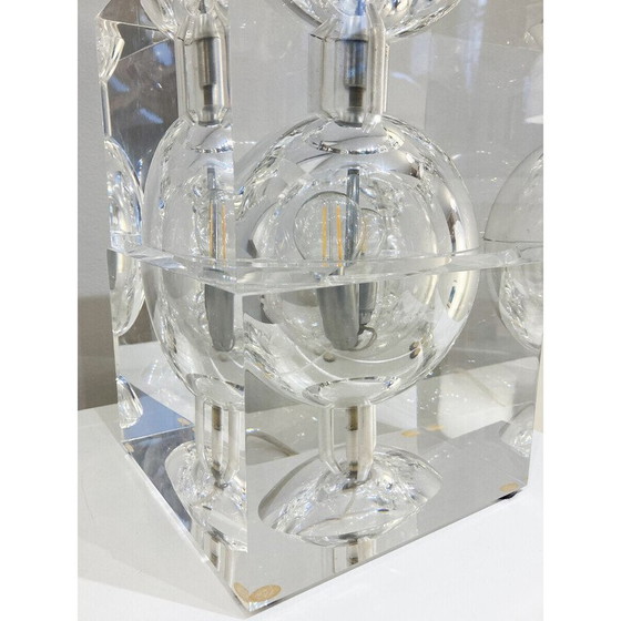 Image 1 of Mid Century Plexiglas-Tischlampe, 1970er Jahre