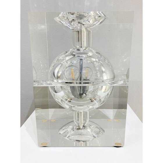 Image 1 of Mid Century Plexiglas-Tischlampe, 1970er Jahre