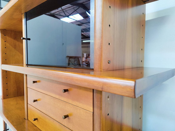 Image 1 of Mid-Century Modernes Wandregal von Saporiti, Italien, 1970er Jahre