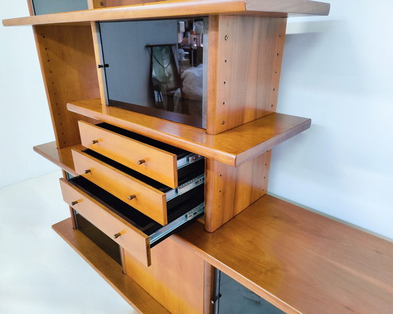 Image 1 of Mid-Century Modernes Wandregal von Saporiti, Italien, 1970er Jahre