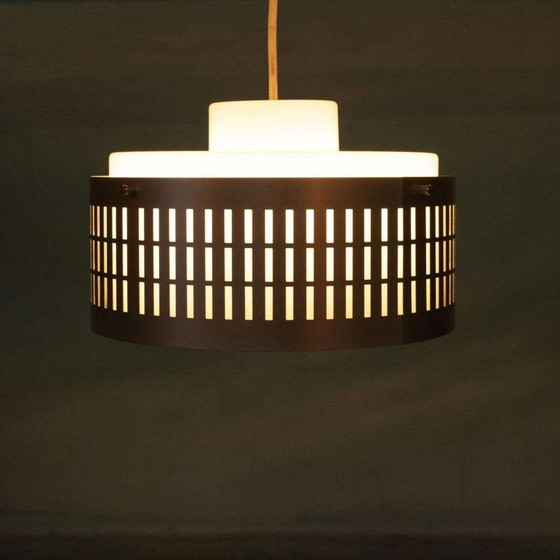 Image 1 of Minimalistische 70er Jahre Pendelleuchte Aluminium, Midmod Pendelleuchte