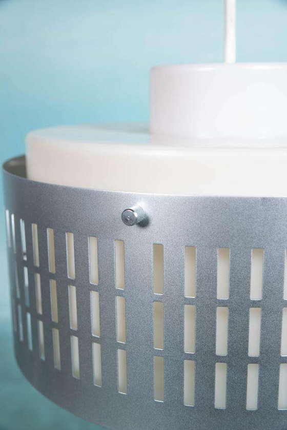 Image 1 of Minimalistische 70er Jahre Pendelleuchte Aluminium, Midmod Pendelleuchte