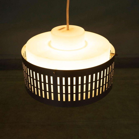 Image 1 of Minimalistische 70er Jahre Pendelleuchte Aluminium, Midmod Pendelleuchte