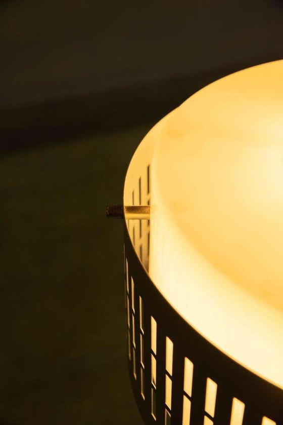 Image 1 of Minimalistische 70er Jahre Pendelleuchte Aluminium, Midmod Pendelleuchte