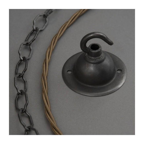 Image 1 of Hängelampe aus Glas und Bakelit