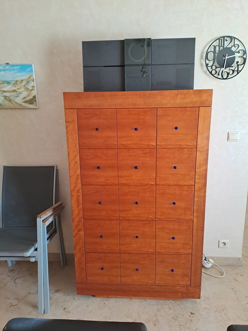 Malofancon Barschrank (Italienisches Design) aus Kirschbaumholz