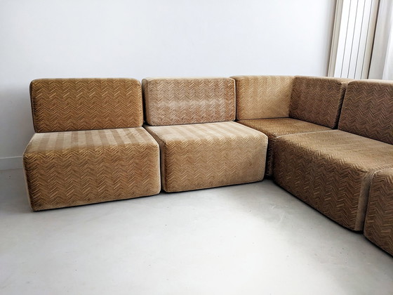 Image 1 of Vintage Element Sofa aus Velours