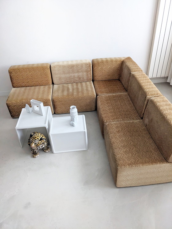 Image 1 of Vintage Element Sofa aus Velours