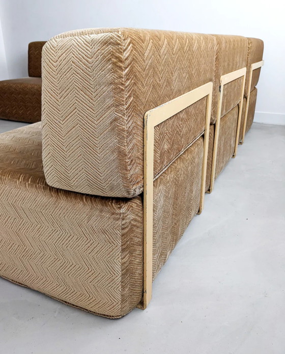 Image 1 of Vintage Element Sofa aus Velours