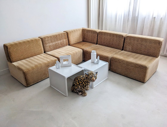 Image 1 of Vintage Element Sofa aus Velours