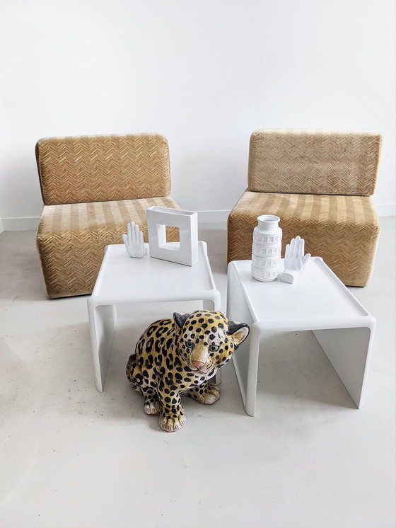 Image 1 of Vintage Element Sofa aus Velours