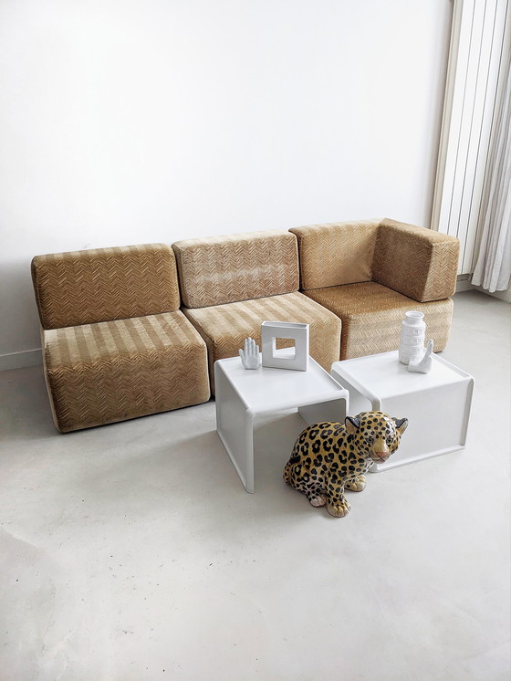 Image 1 of Vintage Element Sofa aus Velours