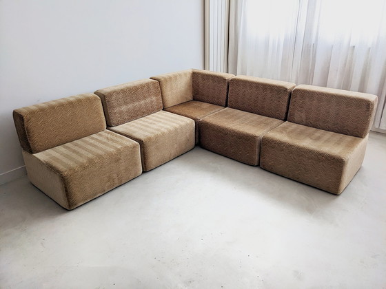 Image 1 of Vintage Element Sofa aus Velours