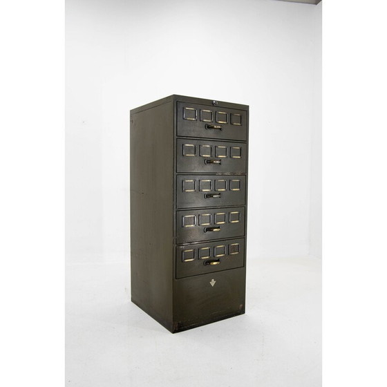 Image 1 of Mehrschubladen-Kartenschrank von August Blodner, Tschechoslowakei 1930er Jahre