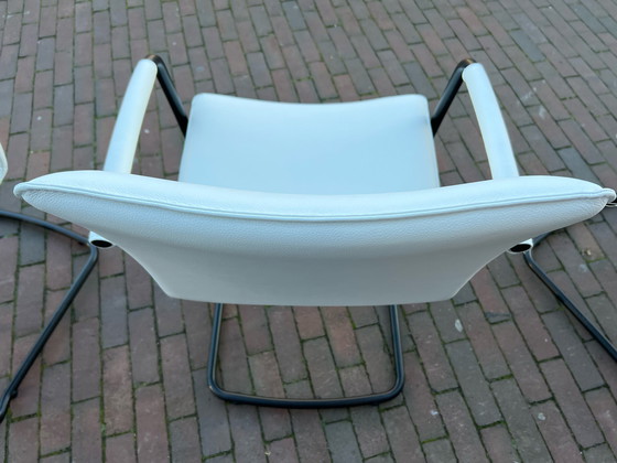 Image 1 of 8x Leolux Freyr Stuhl - weiß